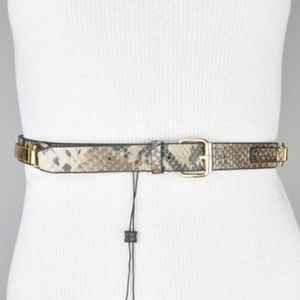 BCBGMAXAZRIA BCBG WAIST BELT VEGAN LEATHER SNAKE